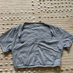 Skims Henley crop top